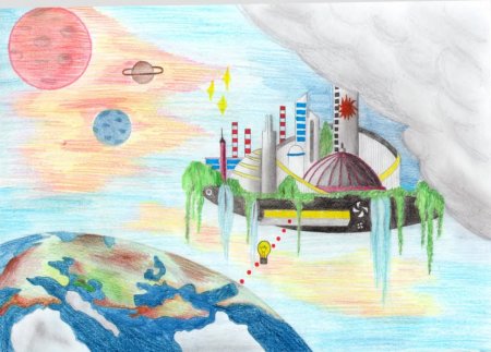 Рисунки на тему космос для детей