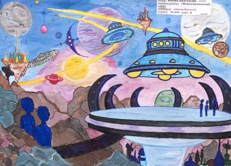 Рисунок на тему город будущего