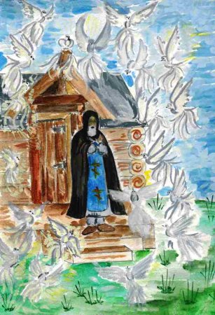Конкурс рисунков прп Сергий Радонежский