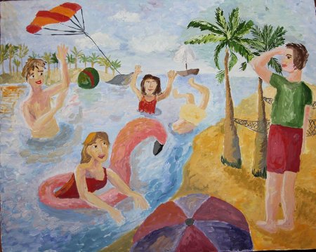 Счастливое детство рисунок на конкурс