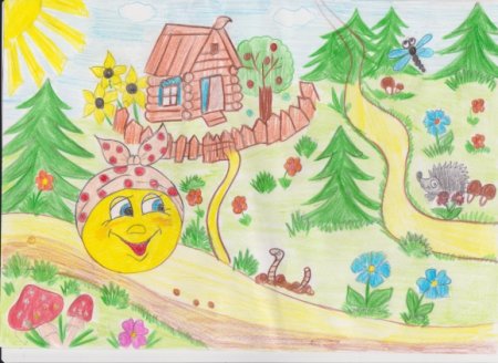 Рисование сказки Колобок