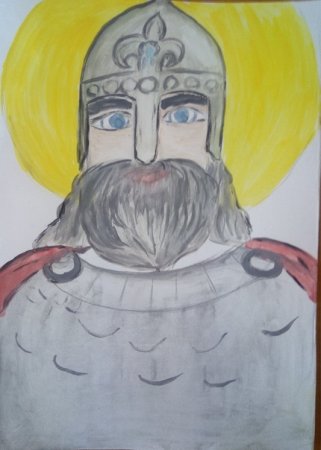 Александр Невский прорись