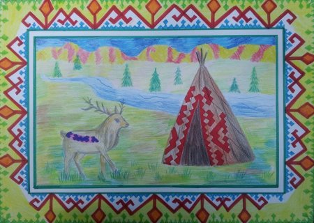 Рисунок Ханты манси ХМАО