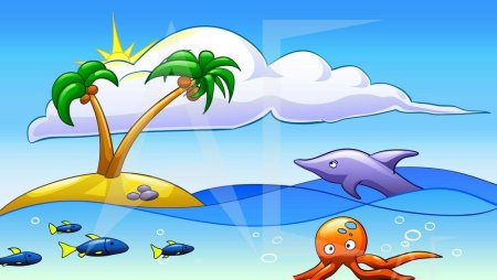 Рисунок на тему остров