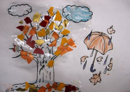 Рисунки первоклассников на тему осень