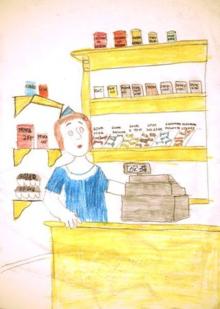 Рисунок на тему профессия продавец