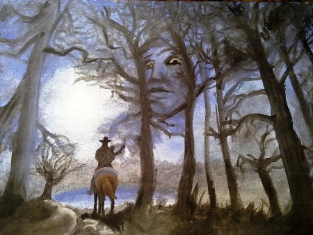 Нарисовать рисунок к балладе ф. Шуберта "Лесной царь"