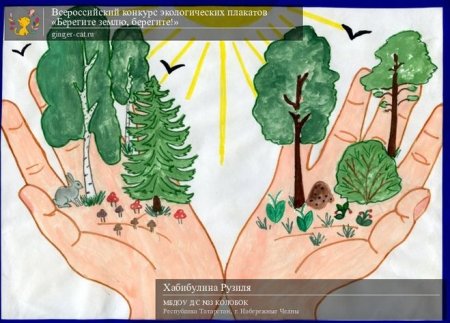 Рисунок на тему охрана природы
