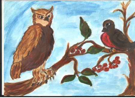 Наши пернатые друзья рисунки