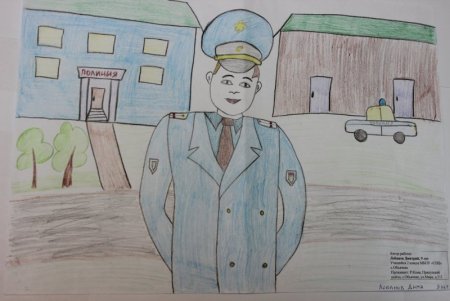 Полицейская машина срисовать