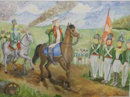 Детские рисунки Бородинское сражение 1812 года