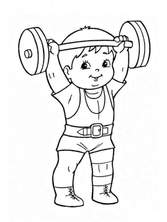 Рисунки про спорт для детей дошкольного возраста