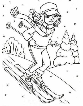 Раскраска спорт для детей