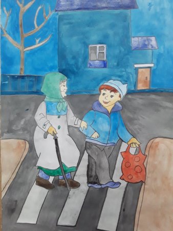 Рисунок пожилым людям