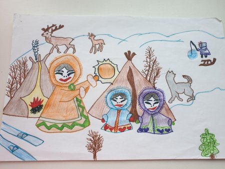 Рисунок на тему Югра