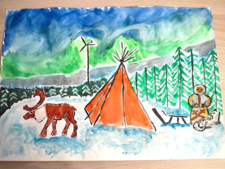 Югра рисунки на конкурс