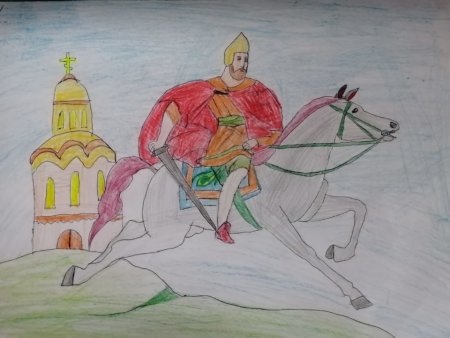 Александр Невский защитник земли русской рисунки