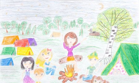 Рисунок на тему ура каникулы