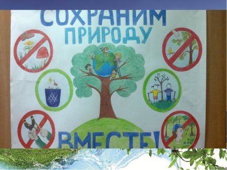 Плакат защита природы