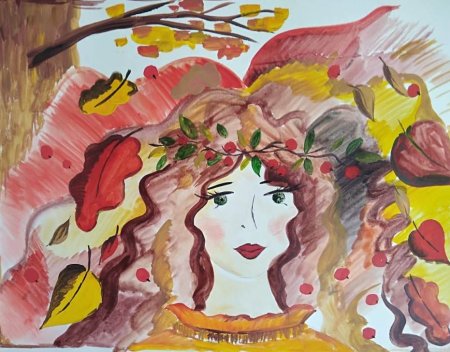 Рисунки детские осенний вальс