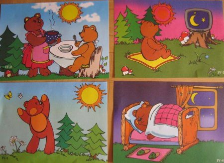 Части суток для детей ночь