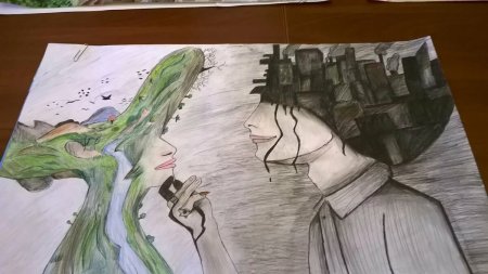 Экология рисунок карандашом