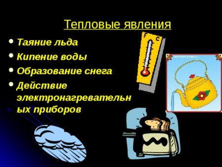 Тепловые явления