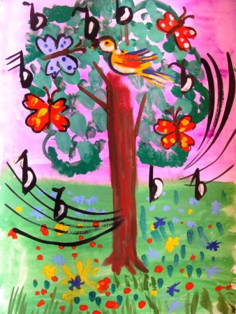 Рисунок на тему звучащая картина