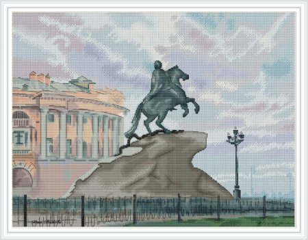 Вышивка медный всадник
