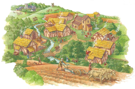 Средневековая Крестьянская деревня
