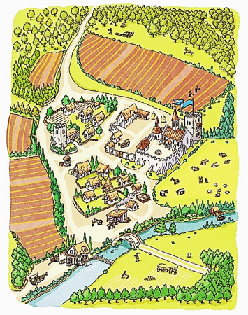 Феодальное поместье. Господский двор