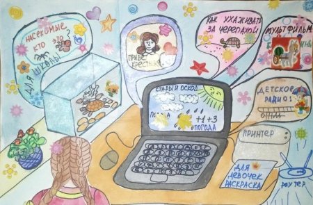 Рисунок на тему интернет друг или враг