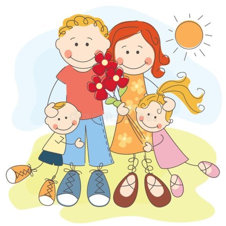 Родители и дети мультяшные
