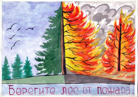Рисунок на пожарную тему