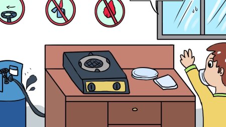 Утечка газа для детей