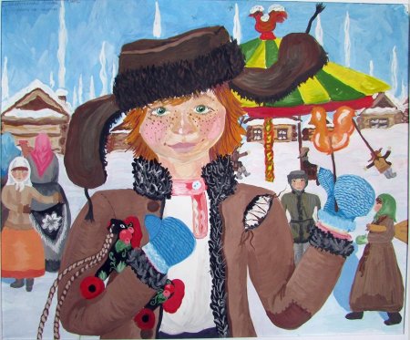 Эскиз народного праздника