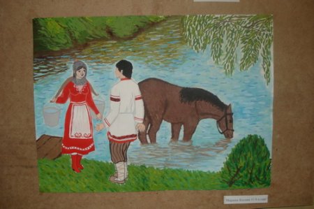 Марийский край рисунок