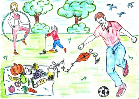 Конкурс рисунков здоровая семья