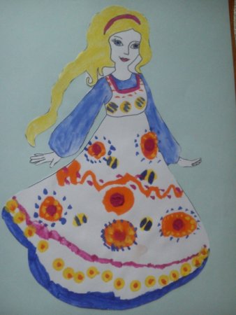 Рисование образа русской красавицы