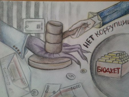 Плакат против коррупции