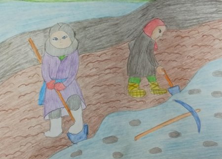 Труженики тыла рисунки детей