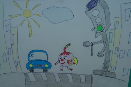 Рисунки по ПДД В детском саду
