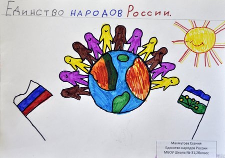 Единство народов России рисунки
