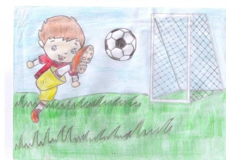 Рисунок на тему футбол