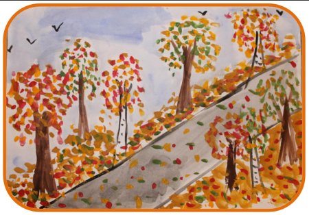 Рисование осень подготовительная группа