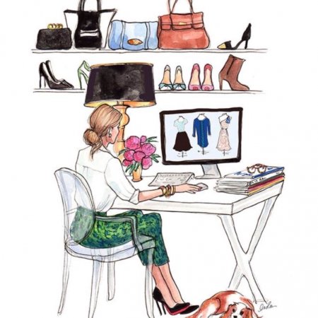 Дизайнер одежды иллюстрация