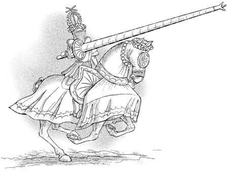 Рыцарский турнир раскраска