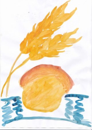 Рисование хлеб подготовительная группа