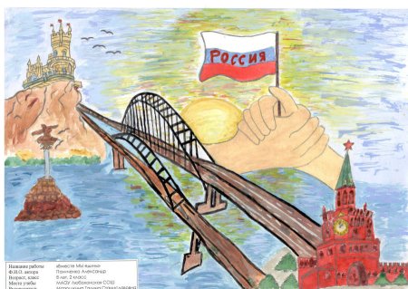 Рисунки на тему Крым и Россия едины