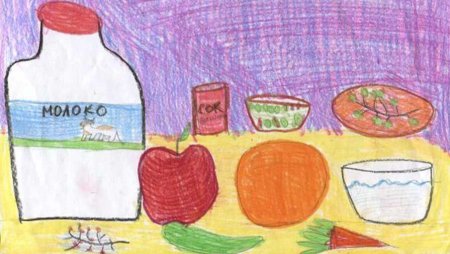 Рисование на тему продукты